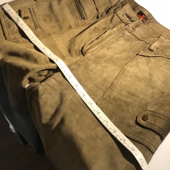 DANIER WASHABLE SUEDE, LINED, 5 POCKET, WIDE LEG, VINTAGE PANT - Picture 9 of 11